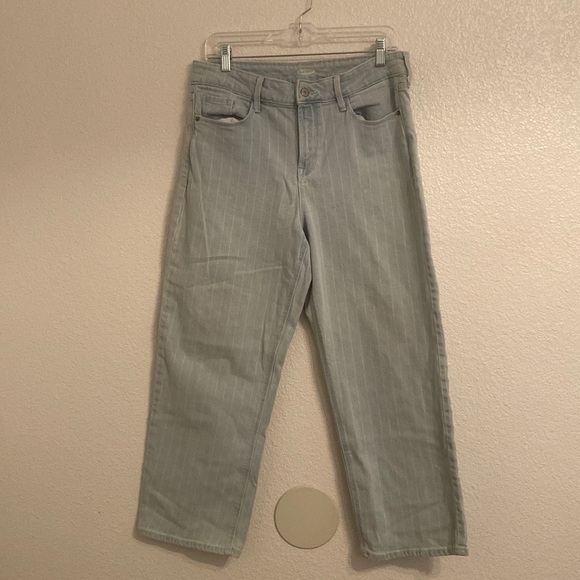 Old Navy Striped Slim Wide Leg Jeans - Picture 2 of 5